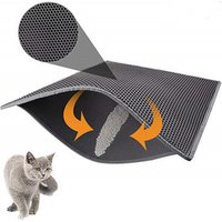 Litter Feeding Double Layer Cat Waterproof Mat