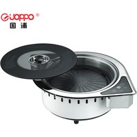 Professional best price korean restaurant table bbq grill electric barbecue grill with aluminum plate