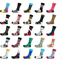 Colourful Art Pattern Cotton Dress Socks