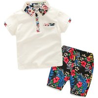 Floral Print Cotton Beach Suit
