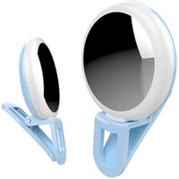 2018 hot sell led selfie ring light with rechargeable and portable for selfie fill light with cosmetic mirror