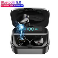 X7 2200mAh TWS Fingerprint Touch Bluetooth Earphone, HD Stereo Wireless In-Earphones,Noise Cancel Gaming Earbuds Distance 30m