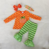 Cotton Pumpkin Tee & Ruffled Legging Outfit