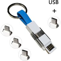 3 in 1 Magnetic Charging Cable USB C To USB C Android Micro USB Adapter Cable Dual Input Type C Phone To Phone Charging Cable