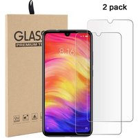 high quality 2 pack 9h hardness screen protector for xiaomi redmi note 7 tempered glass