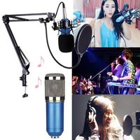Free Ship BM-800 Condenser Microphone Professional 3.5mm with Metal Shock Mount Microphone for Video Recording
