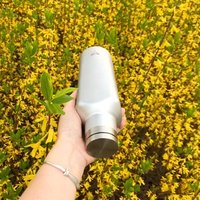 Mustang smart travel flask custom logo hot water square double wall sport insulated metal steel bottle stainless thermos mug