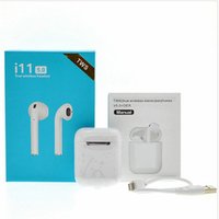 Wholesale i11 5.0 Touch Fast Charging Earphone TWS 5.0 Sports Stereo Wireless Bluetooth Double Ears Headset With Animation