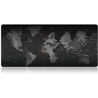 World Map Gaming Mouse Pad Stitched Edges