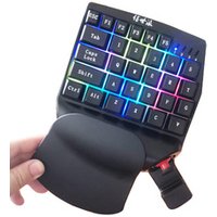 Bluetooth Auto-counteracting recoil force half keyboard+joystick for Mobile PUBG gamepad controller for android and iOS