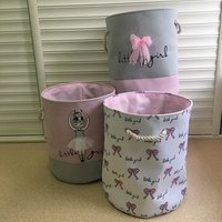 Foldable Canvas Toy Storage & Laundry Basket