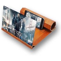 New Products Mobile phone screen amplifier Amplifying Desktop Folding HD Movie Displaying Video Wood Stand christmas gift 12