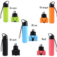 Reusable Collapsible Silicone Water Bottle Camping