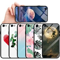 Phone Case For Iphone 6 6S 6 plus 6S plus X XS XR Painted Colorful Multiple Styles Luxury Back Case Glass Phone Case