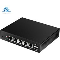 Mini PC Fanless 4 LAN Router Firewall Celeron J1800 J1900dual Core pfsense Linux Industrial Computer VPN Network Win7 VGA 4 RJ45