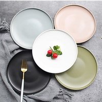 Creative new ceramic beef steak breakfast fruit dish dinner plate