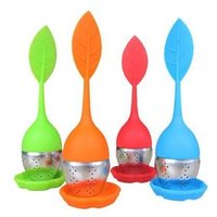 100% Food Grade Silicone Tea Infuser, Stainless Steel Loose Leaf Tea Infuser