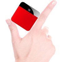 SIKAICASE Portable LED Screen Mirror Face Ultra thin Type C Import USB Fast Charge Wallet Power Bank Mini Pocket Power Bank