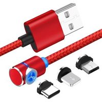 Cheap price Magnetic 8 Pin usb charging cable Micro usb elbow Magnetic data cable Type C usb cable For iPhone