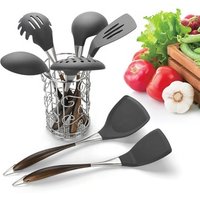 Stainless Steel Handle Silicone Kitchen Utensil Set