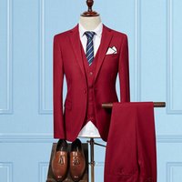Classic Three Piece Slim Fit Wedding Suit Set