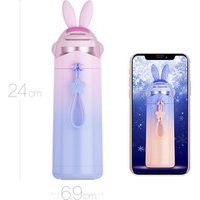 Lipan- Gradient Rabbit Ears Lovely Girl's Heart Simple Stainless Steel Student Water Cup Personality Cup Insulation Cup