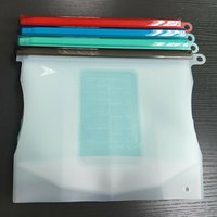 High quality easy slide Large 1500ml Reusable silicone food bag