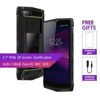 free shipping Global Version IP68 unlocked Rugged Smartphone 6GB/128G rom Android Phone Poptel P60 NFC 4G lte mobile phone