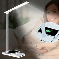 IDEAL 15W wireless charger qi charging dock desk desktop lamp led light table station multi furniture for samsung galaxy a8 j7