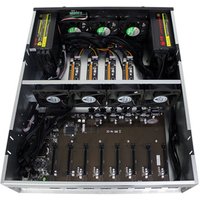 12 Cards Ethereum Mining GPU Machine Crypto ASIC Miner Rig BTC ETH ZEC Mining rig with RX580 P102-100 P104 -100