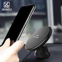 2018 magnetic carcharger car mount private label magnet cell phone holder qi wireless chargingpad charger carmount for iphone 8