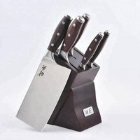 China new fashion high quality kitchen knife set with wood block