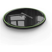 Universal Luxury Glass Wireless Charger 10W 7.5W Fast Wireless Charging Charger For iPhone X XS Quick Charging Wireless Charger