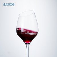 Transparent Unbreakable Slanted Wine Glasses