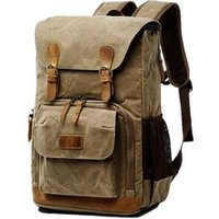 Waterproof Waxed Canvas Camera Backpack