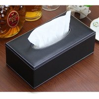 Vintage PU Leather Tissue Box Home or Office