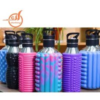 Outside Sports Portable Stainless Steel Yoga Foam Roller Water Bottle water bottle foam roller