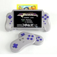 Free shipping DHL 7 inch LCD display built in 8 bits 121 retro games wireless handheld game console