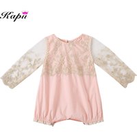 Cute Lace Long Sleeve Baby Romper for Baby Girls