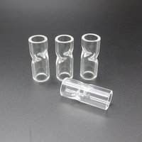 Custom Logo Clear Glass Filter Tips Blunt Tip Rolling Paper Tip