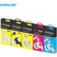 SMILOR factory directly wholesale noise canceling 3.5 mm plugs wired earphones for mobile phone