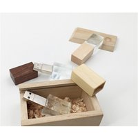 Custom Logo 16GB Crystal USB Flash Disk with Box