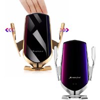 2019 Amazon Hot Sale 360 degree Rotation Wireless Automatic Sensor Car Phone Holder and Charger 2 in 1 for all enabled phone