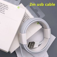 Free shipping High quality 2m 6ft Synchronous data usb Charging cable for iphone 6 8 X cable With original New packaging box