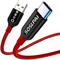 SOSLPAI high quality usb c cable 2.1A durable usb type c data charging cable compatible android