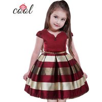 V Neck Short Sleeve Ball Gown Dress