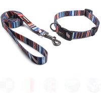 Factory directing promotion advertising logo print custom pet collar and lead leash