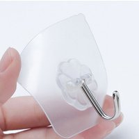 Strong Transparent Suction Cup Sucker Wall Hooks Hanger For Kitchen Bathroom Seamless Wall hanging hook