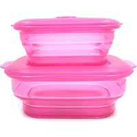 LFGB eco friendly microwave collapsible food grade silicone food storage container ,food container box set