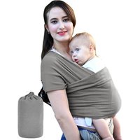 4 in 1 Baby Wrap Carrier 95% Cotton 5% Spandex Soft Baby Wrap